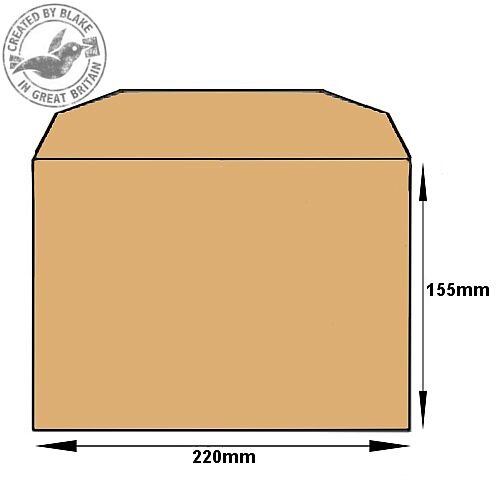 Purely Everyday Mailer Gummed Manilla 80gsm C5- 155x220mm (Pack of 500) HuntOffice.co.uk