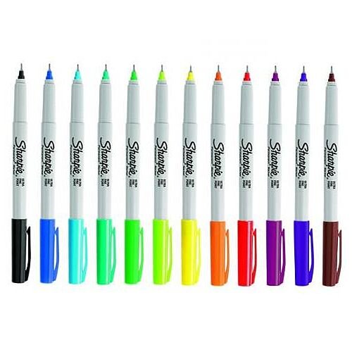 Sharpie Ultra Fine Assorted Pack of 12 S0941891