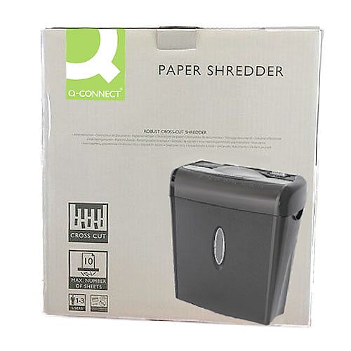 Q-Connect Cross Cut Paper Shredder Q6CC2 (Pack of 1) KF17971