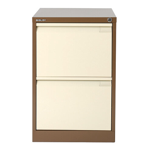 coffee/cream steel filing cabinet