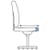 Onyx High Back Posture Chair With Headrest Cherry Red Seat Slide
