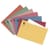Q-Connect Orange Square Cut Folder Medium Weight 250gsm Foolscap Pack of 100
