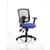 Portland III Black Mesh Back Bespoke Colour Seat Admiral Blue