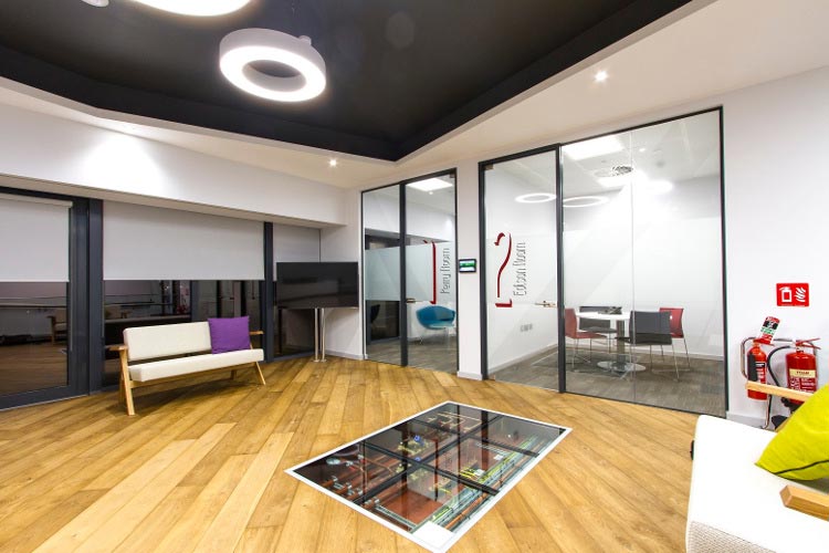 Desinger Group Office Fitout in Dublin by HuntOffice Interiors Reception Area