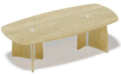 Intuition Meeting & Conference Tables - Boat Shaped Veneered Table