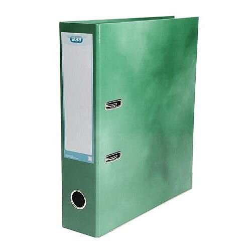 Elba Lever Arch File Laminated Gloss Finish 70mm Capacity A4 Green Ref 400021005