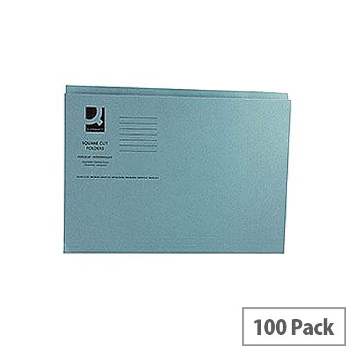 Q-Connect Blue Square Cut Folder