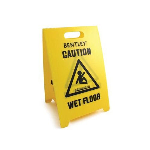 Yellow and Black Corrugated Heavy Duty Plastic 12x20 Inches 1-Sign Hillman 840231 Caution Slippery When Wet Tent Sign 