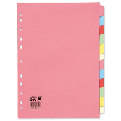 12-part subject dividers 5 star