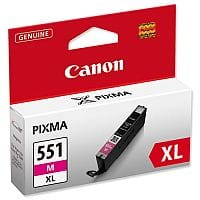 Canon CLI-551XL M ( 6445B001 ) Magenta High Yield Ink Cartridge Original - for PIXMA iP8750, iX6850, MG5550, MG5650, MG5655, MG6450, MG6650, MG7150, MG7550, MX725, MX925