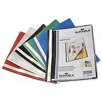 Durable Duraplus Quotation Filing Folder PVC A4 Blue Pack 25