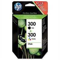 HP 300 Black & Colour Inkjet Cartridge Twin Pack CN637EE - HP No 300