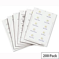 Duraprint Badgemaker Inserts 54 x 90mm Pack 200 Durable