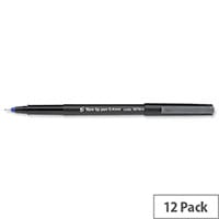 Blue Fibre Tip Fineliner Pen Medium 5 Star Pack 12