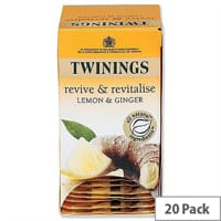 Twinings Infusion Tea Bags Lemon and Ginger Pack 20