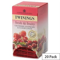 Twinings Infusion Tea Bags Cranberry and Raspberry Pack 20