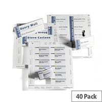 Durable Table Name Holder Inserts 63 x 150mm Pack 40