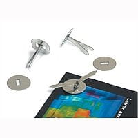 Metal Paper Fasteners with Washers 32mm Pack 200 Whitecroft