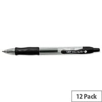 Bic Velocity Rollerball Gel Pen Comfort Grip Black Pack 12 820565