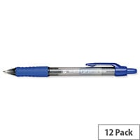Gel Rollerball Pen Retractable Blue Pack 12 5 Star