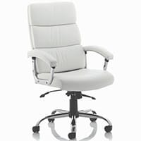 Desire High Executive Office Chair White With Arms