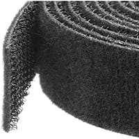 StarTech.com Hook-and-Loop Cable Tie - 100 ft. Bulk Roll, Fabric, Black, 30.5 m, 19 mm, 255 mm, 330 mm