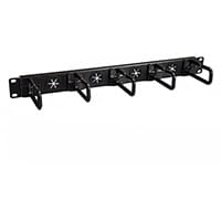 StarTech.com 1U Server Rack Cable-Management Panel, Cable management panel, Black, 1U, EIA/ECA-310-E, TAA, CE, 44 mm