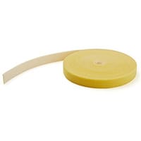 StarTech.com 25ft Hook and Loop Roll - Cut-to-Size Reusable Cable Ties - Bulk Industrial Wire Fastener Tape /Adjustable Fabric Wraps Yellow / Resuable Self Gripping Cable Management Straps (HKLP25YW), Velcro strap cable tie, Yellow, REACH, 7.62 m, 19 mm,