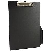 Q-Connect PVC Clipboard Single Black Foolscap/A4 KF01296
