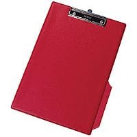 Q-Connect PVC Clipboard Single Red Foolscap/A4