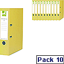Yellow lever arch file