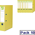 Yellow colour lever arch file