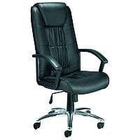 Jemini Tiber Leather Faced Executive Office Chair Black