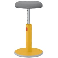 Leitz Ergo Cosy Active Sit/Stand Stool - 370x370x690mm, Warm Yellow 65180019