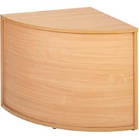 Denver Modular Reception Desk Corner Base Unit 800x800mm - Beech