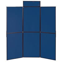 Lightweight Folding Display Inc Bag Black & Blue Wxdxh: 25x1800x1800 6 Panel