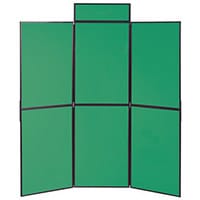 Lightweight Folding Display Inc Bag Black & Green Wxdxh: 25x1800x1800 6 Panel