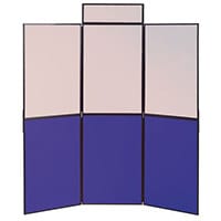 Lightweight Folding Display Inc Bag Black & Blue/Grey Wxdxh: 25x1800x1800 6 Panel