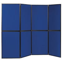 Lightweight Folding Display Inc Bag Black & Blue Wxdxh: 25x2400x1800