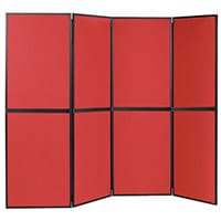 Lightweight Folding Display Inc Bag Black & Red Wxdxh: 25x2400x1800