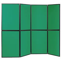 Lightweight Folding Display Inc Bag Black & Green Wxdxh: 25x2400x1800