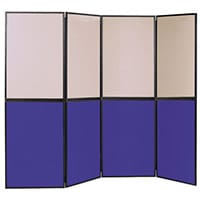 Lightweight Folding Display Inc Bag Black & Blue/Grey Wxdxh: 25x2400x1800