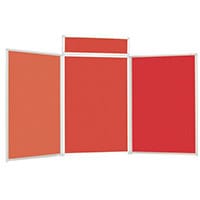 Lightweight Tabletop Display Inc Bag Black & Red Wxdxh: 25x1800x600