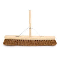 24 Inches Soft Coco Broom Complete With 4'6 Inches Wooden Handle & Metal Support Stay