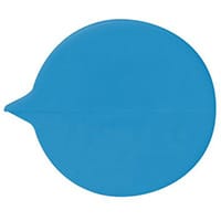 Blue Plain Round Seals Pack Of 500