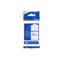Brother TZe-FA4 - Fabric - blue on white - Roll (1.8 cm x 3 m) 1 roll(s) tape - for P-Touch PT-3600, D400, D450, D600, E300, E550, H101, H300, H500, P700, P750, P900, P950