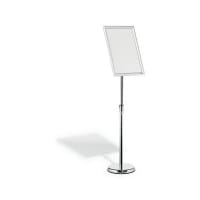 Durable Floor Infostand Aluminium Snap Frame Sliver A3 479923