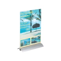 Durable Acrylic Aluminium Stand Sign Holder A4 858919