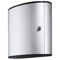 Durable Key Safe Box with Key Lock 36 Keys Silver 195223