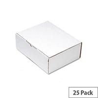 Mailing Box 260mmx175mmx100mm White Pack of 25